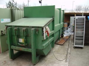AJK20N 20m3 30yd3 Portable Compactor installed
